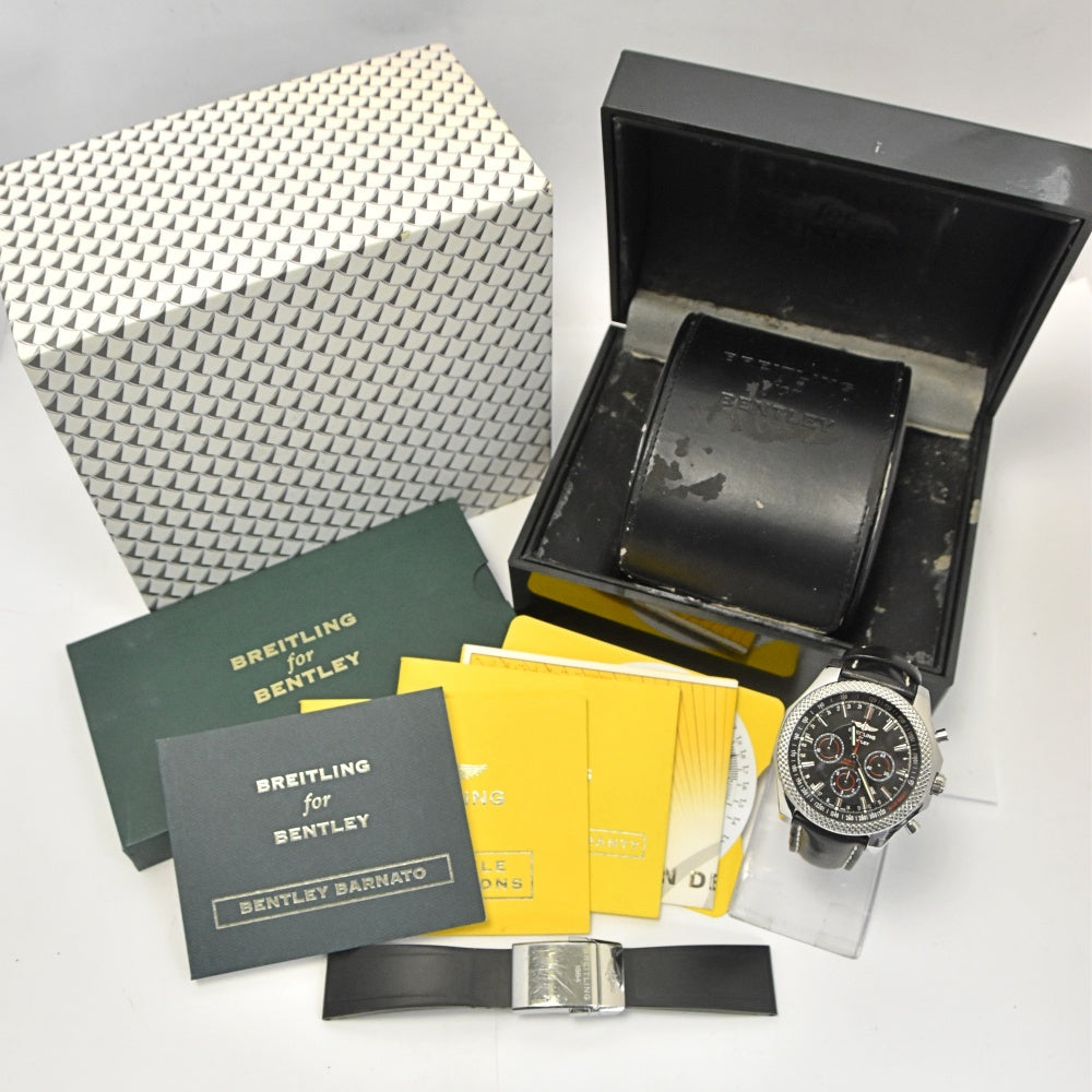 with paper BREITLING Bentley Vernate A25368 Chronograph black Dial Automatic Men's
 Watch M#137693