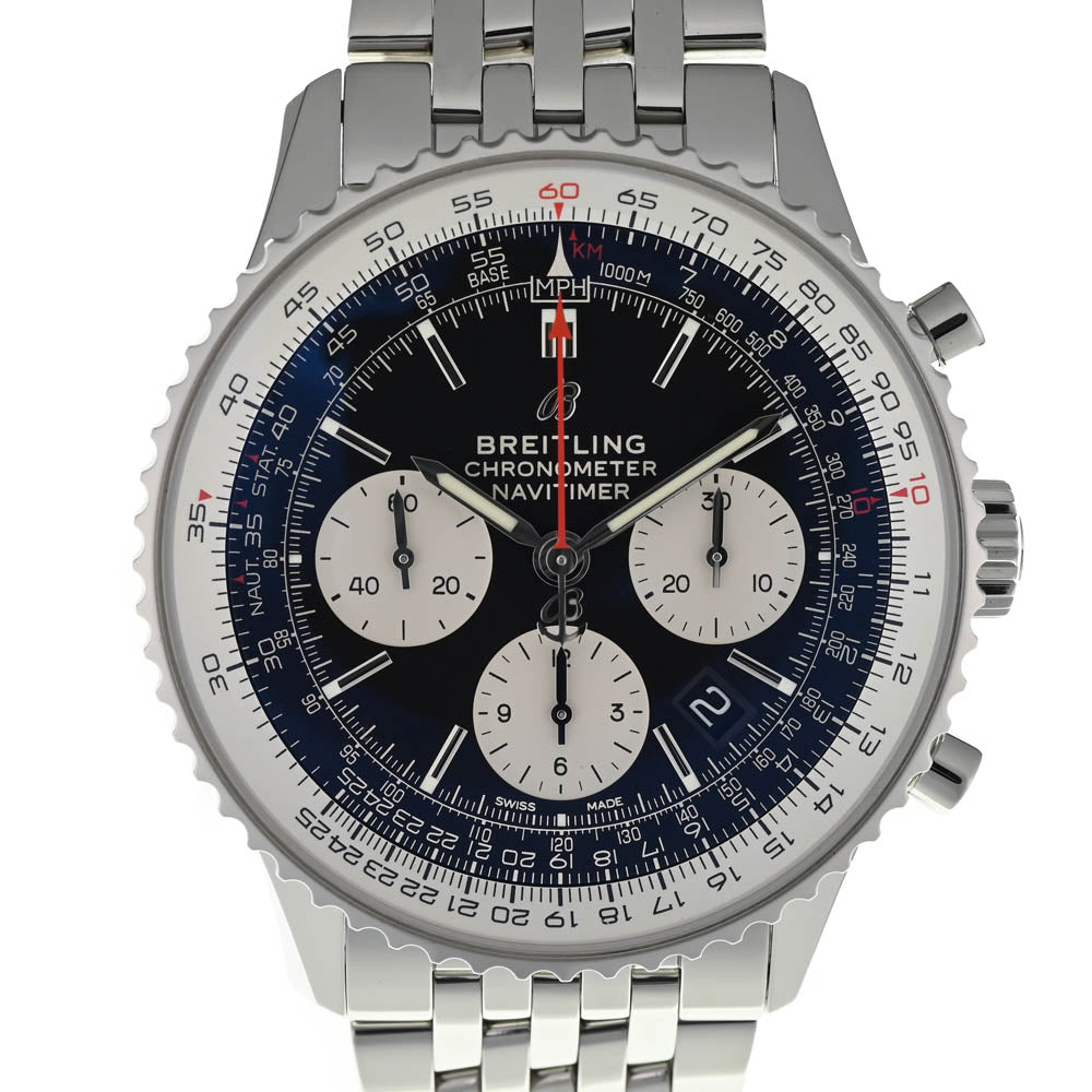 BREITLING Navitimer 01 AB0121 Chronograph Date Black / Silver Dial Automatic Men's
 Watch O#137701