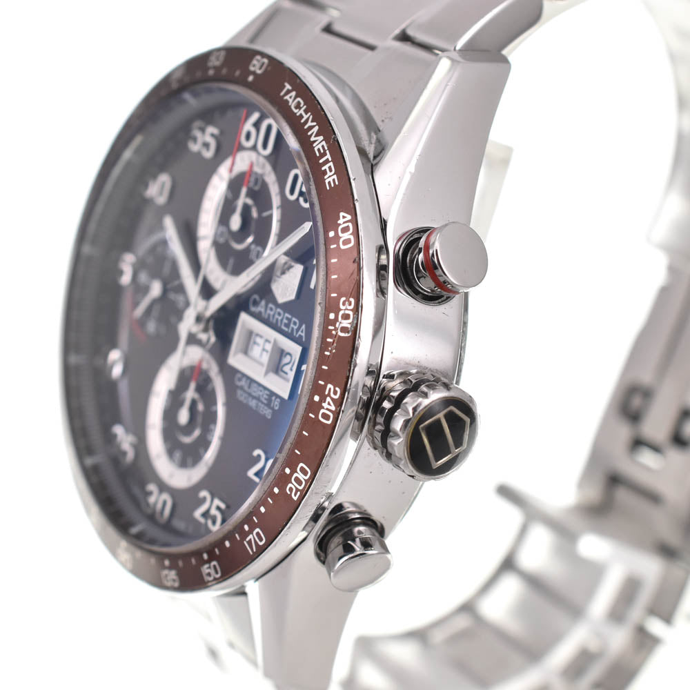 TAG HEUER Carrera CV2A12.BA0796 Chronograph day date Brown Dial Automatic Men's
 Watch N#137718