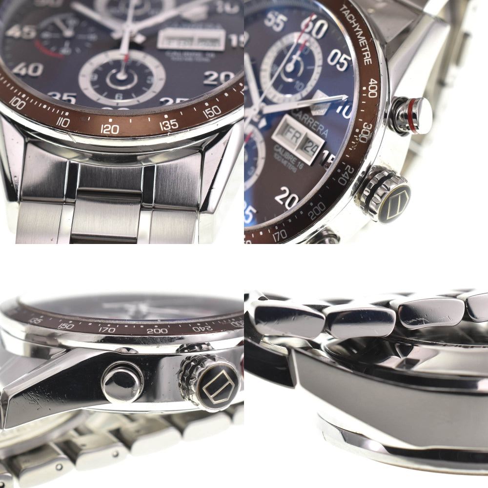 TAG HEUER Carrera CV2A12.BA0796 Chronograph day date Brown Dial Automatic Men's
 Watch N#137718