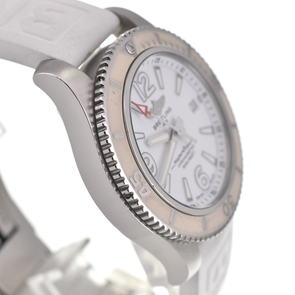 with paper BREITLING Super Ocean 42 A17366 Japan edition white Dial Automatic Men's
 Watch M#137764