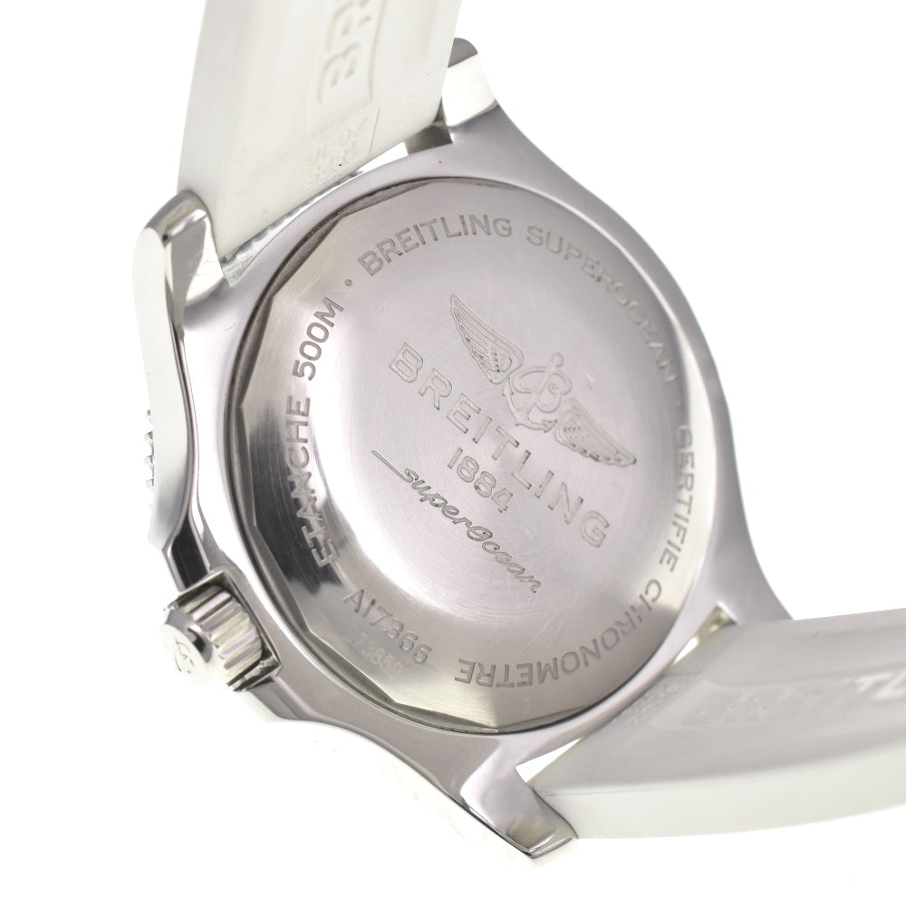 with paper BREITLING Super Ocean 42 A17366 Japan edition white Dial Automatic Men's
 Watch M#137764