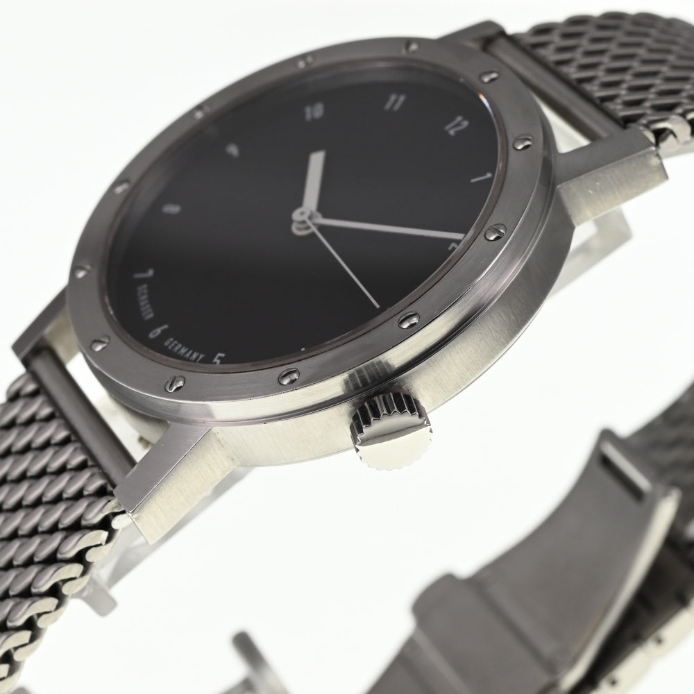 SCHAUER Kleine Schauer see-through back black Dial Hand Winding Men's
 Watch M#137788