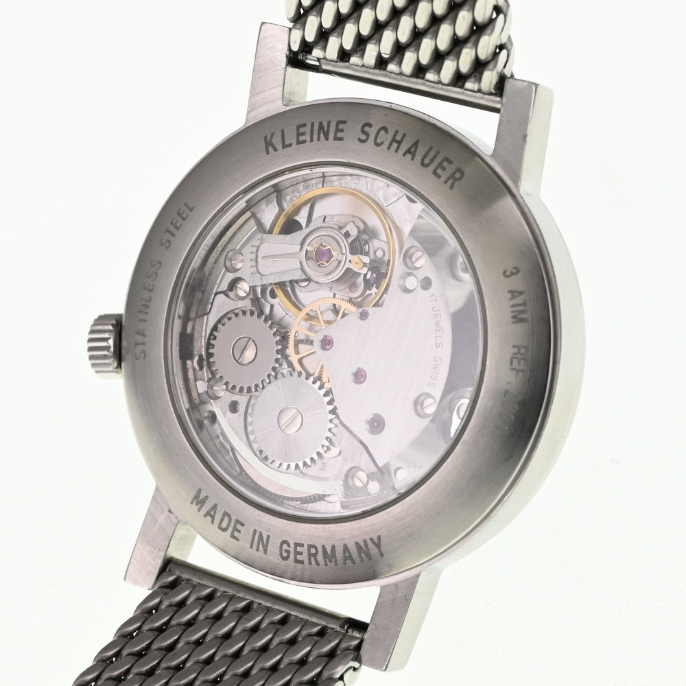 SCHAUER Kleine Schauer see-through back black Dial Hand Winding Men's
 Watch M#137788