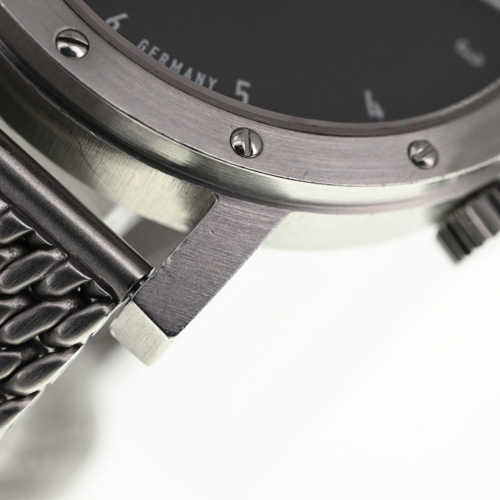 SCHAUER Kleine Schauer see-through back black Dial Hand Winding Men's
 Watch M#137788