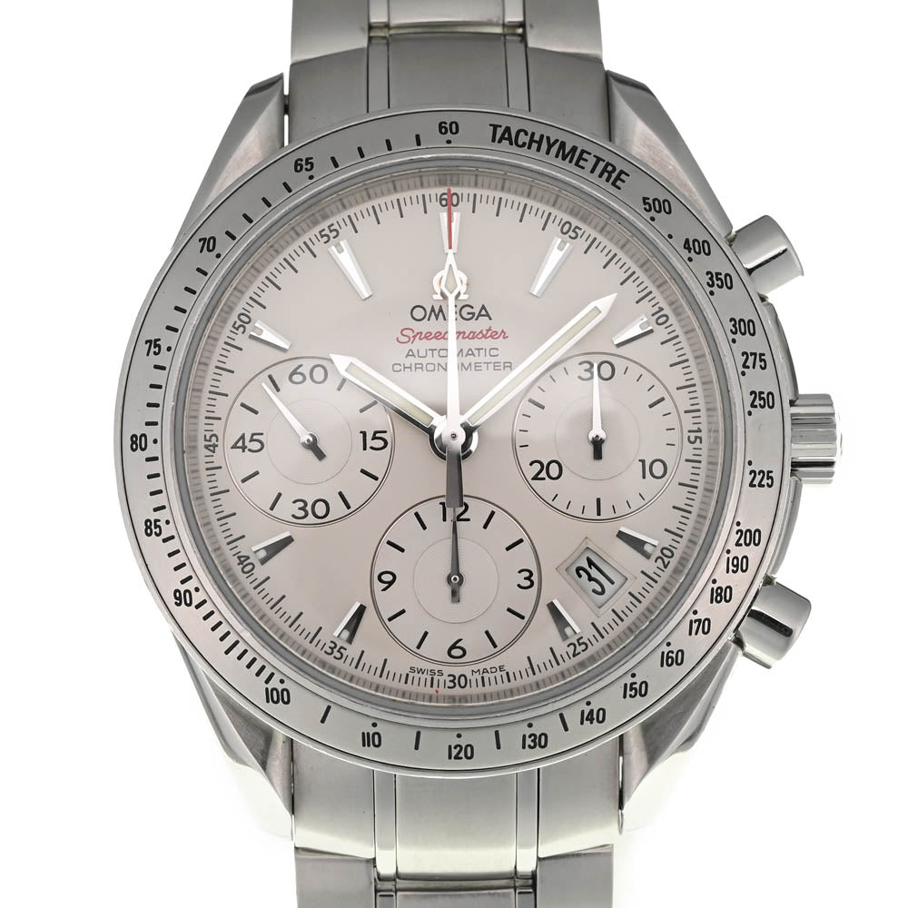 with paper OMEGA Speedmaster 323.10.40.40.02.001 Chronograph Date Silver Dial Automatic Men's
 Watch N#137789