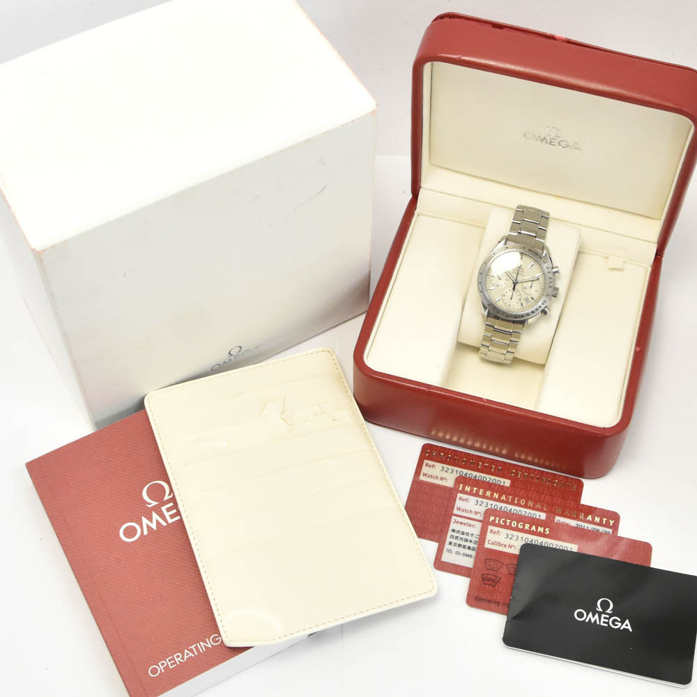 with paper OMEGA Speedmaster 323.10.40.40.02.001 Chronograph Date Silver Dial Automatic Men's
 Watch N#137789