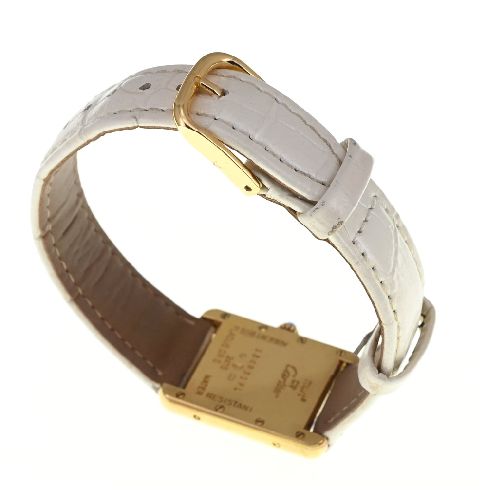 with paper CARTIER Must tank Vermeille W1018687 SV925 (Gold Plated) / Leather pink Dial Quartz Ladies
 Watch M#137801