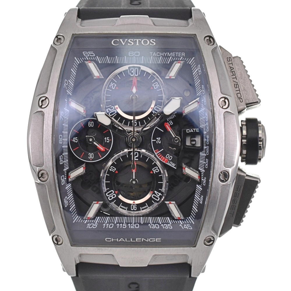 with paper CVSTOS Challenge Chrono II CVT-CHR2 ST skeleton Dial Automatic Men's
 Watch M#137814