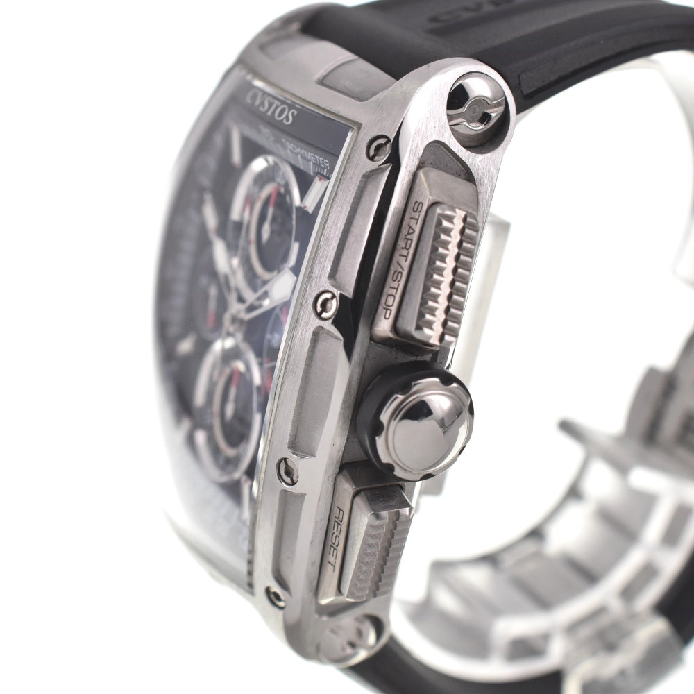 with paper CVSTOS Challenge Chrono II CVT-CHR2 ST skeleton Dial Automatic Men's
 Watch M#137814