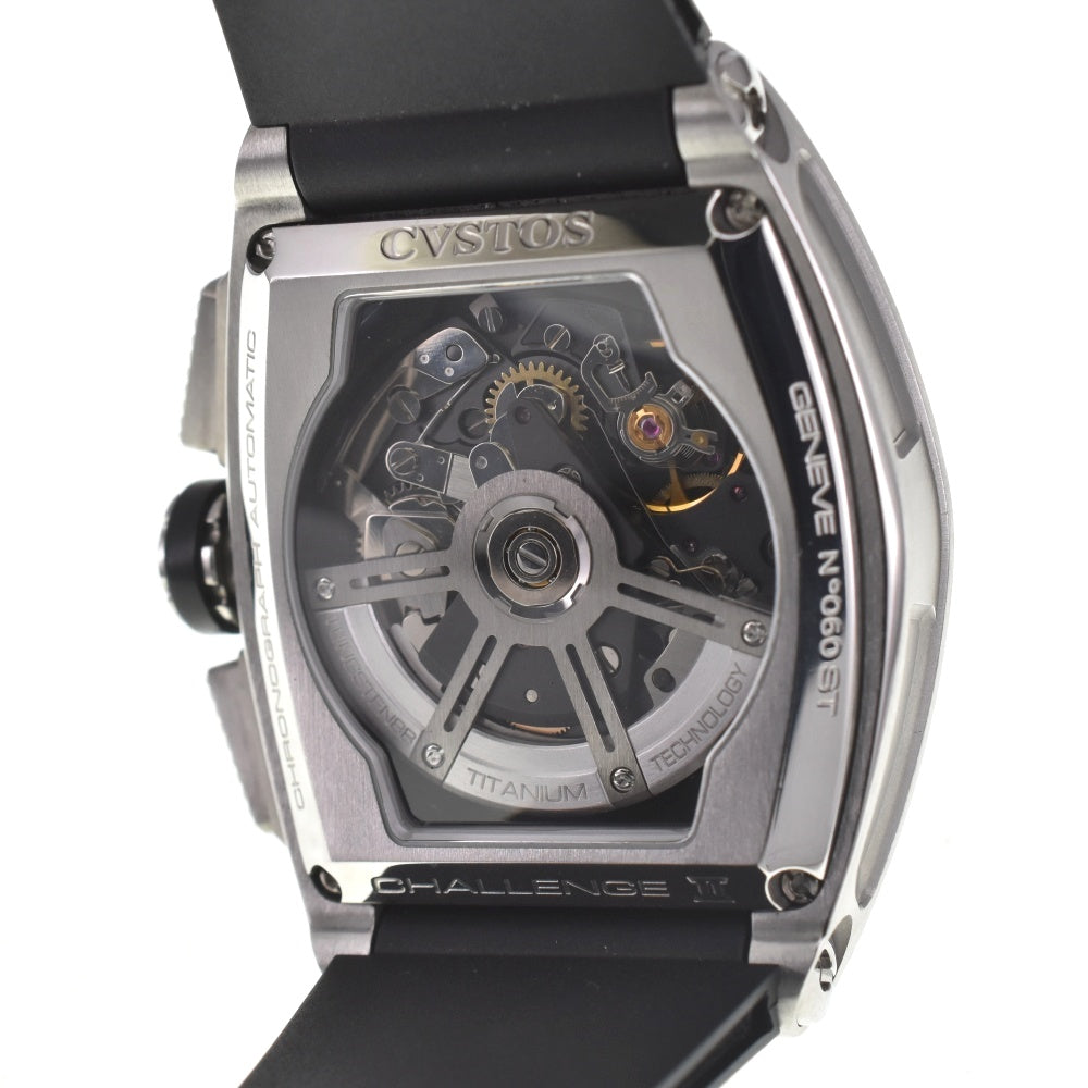with paper CVSTOS Challenge Chrono II CVT-CHR2 ST skeleton Dial Automatic Men's
 Watch M#137814