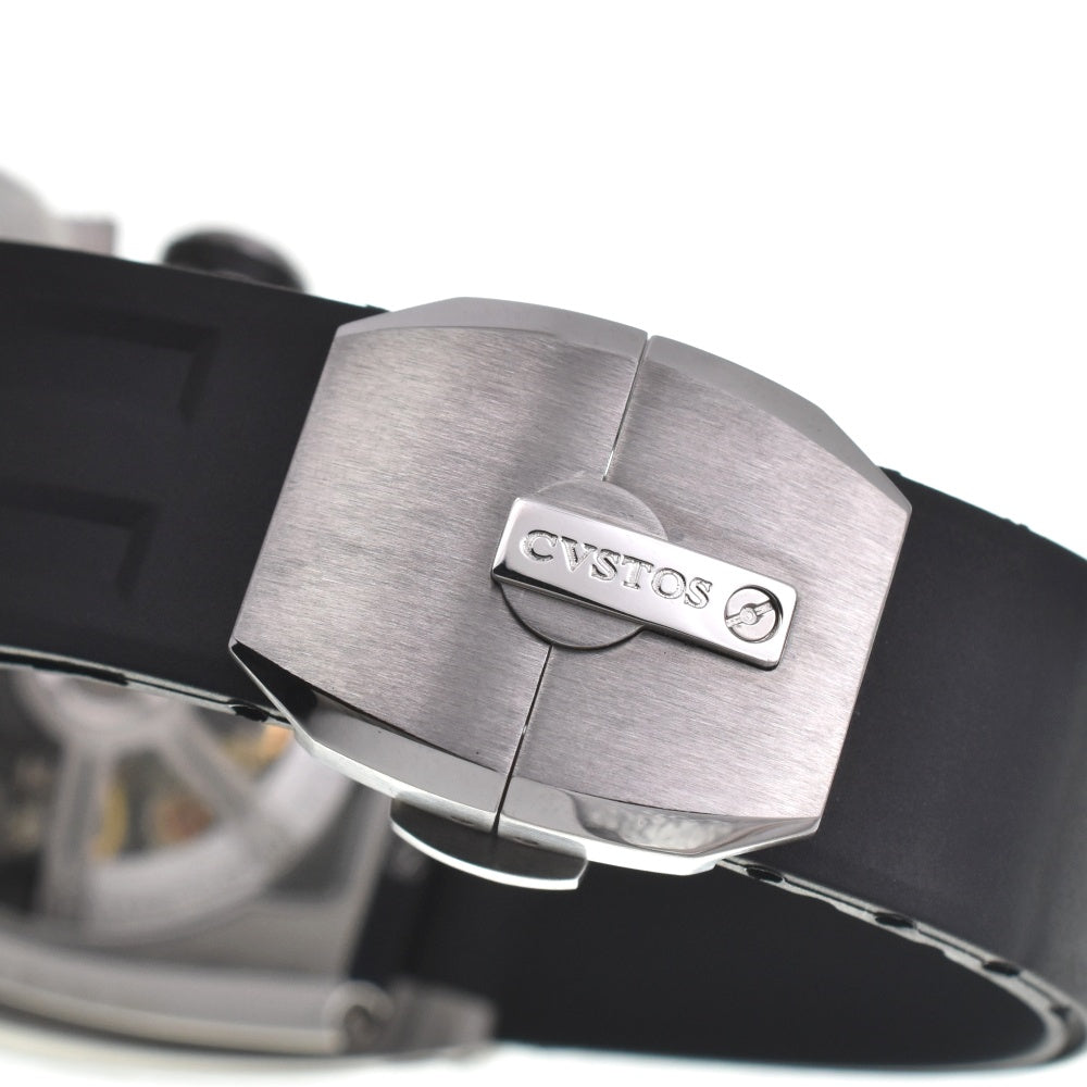 with paper CVSTOS Challenge Chrono II CVT-CHR2 ST skeleton Dial Automatic Men's
 Watch M#137814