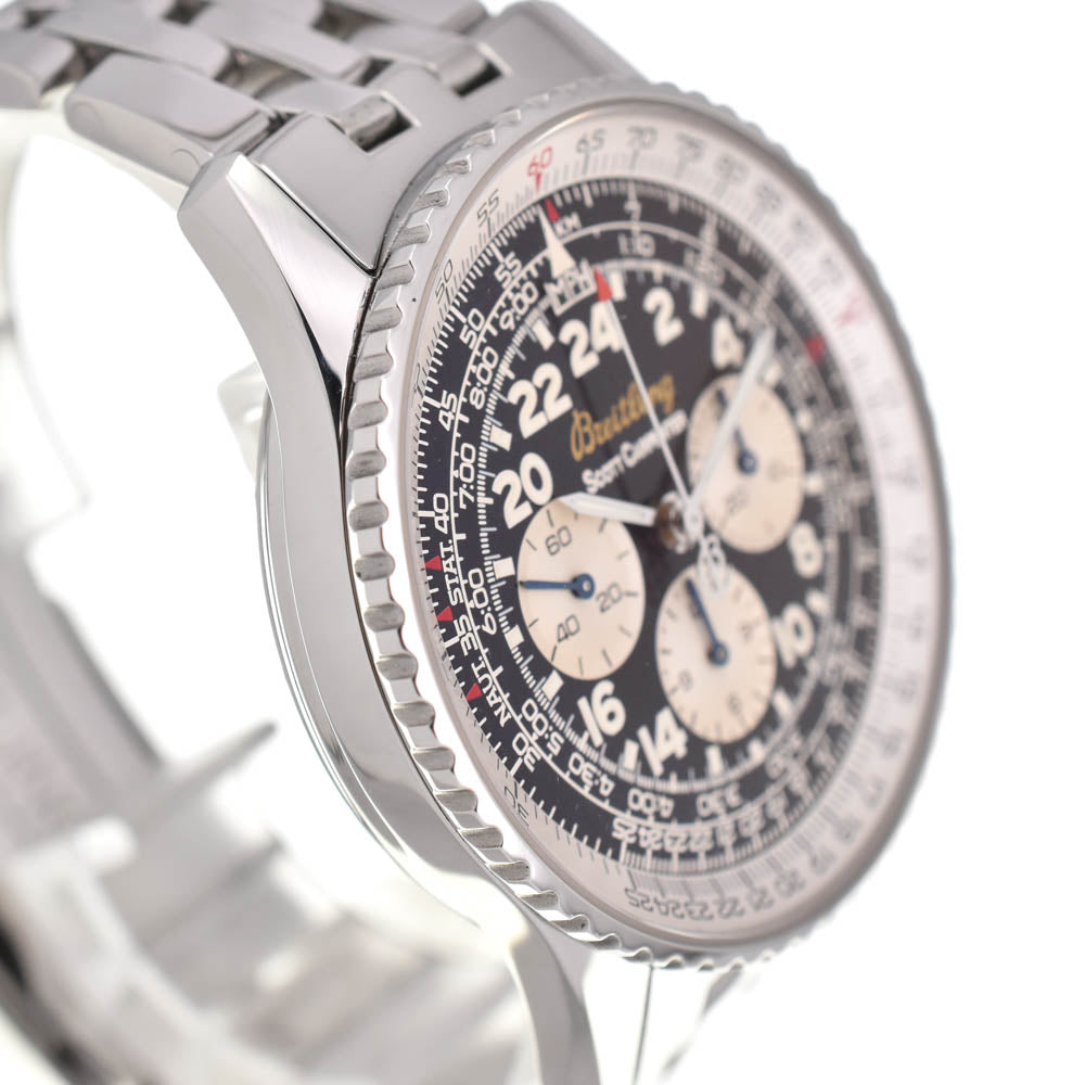 BREITLING Navitimer Cosmo Note A12022 Scott Carpenter Black / Silver Dial Hand Winding Men's
 Watch N#137817