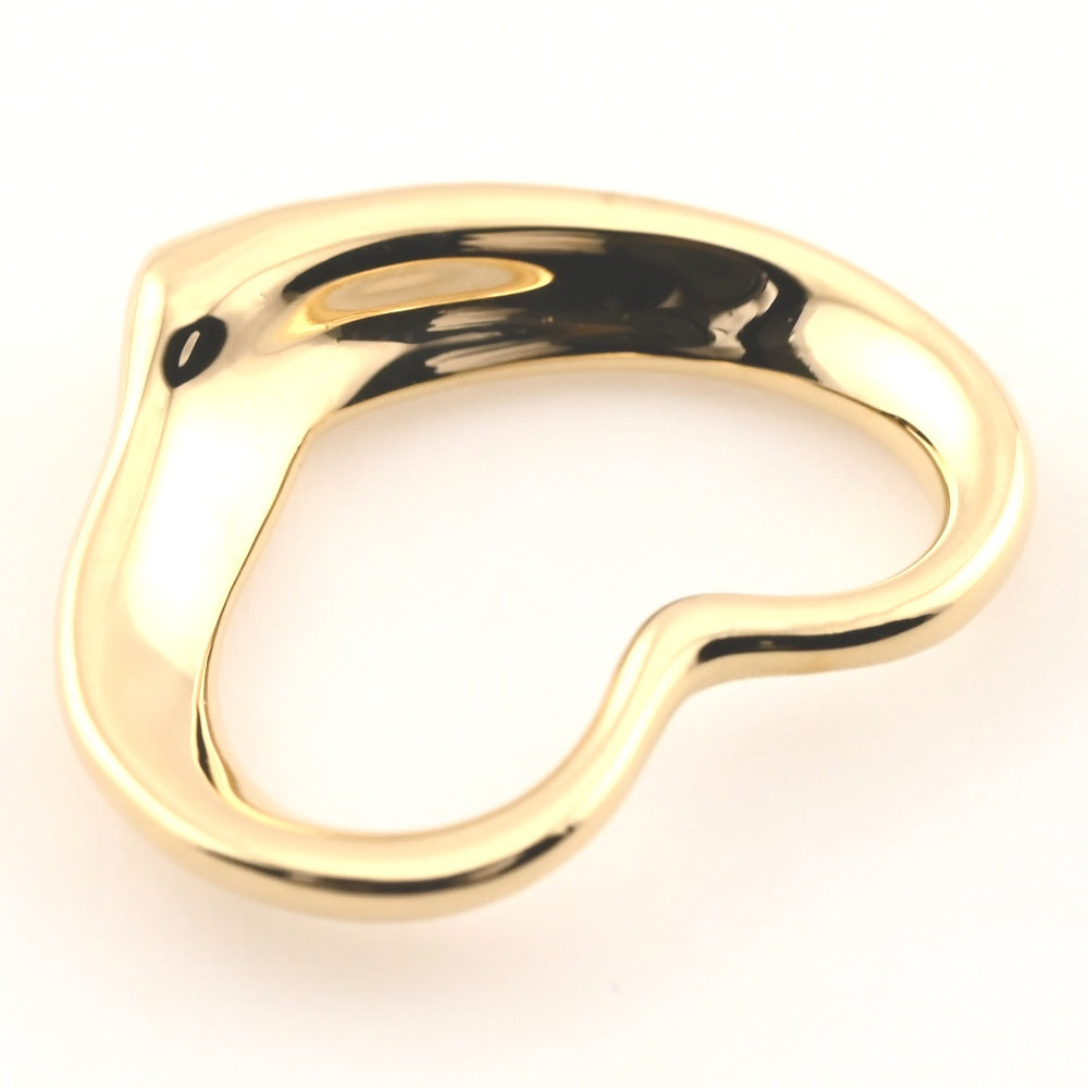 TIFFANY&Co. Open Heart Pendant Top K18YG Ladies
 jewelry S#137832