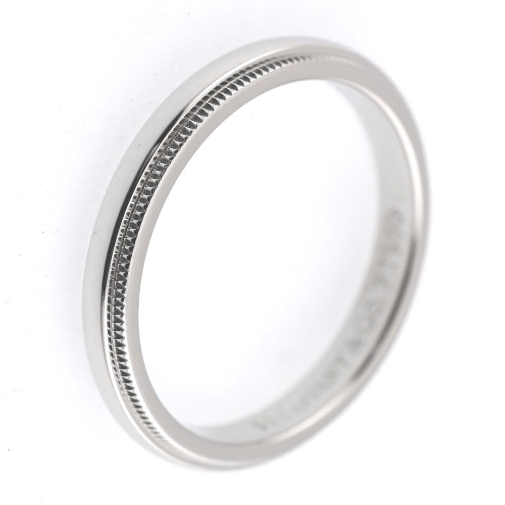 TIFFANY&Co. Milgrain ring Size 55/JP15 Pt950 Ladies
 jewelry S#137841