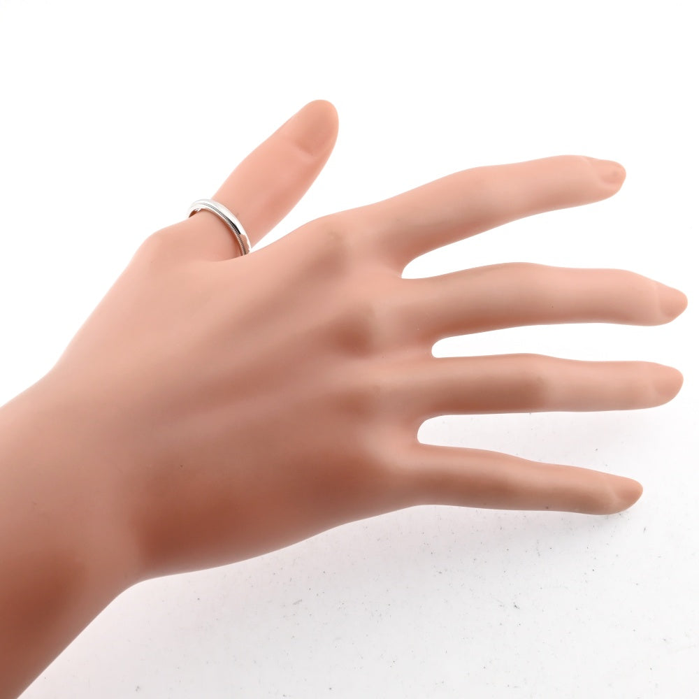 TIFFANY&Co. Milgrain ring Size 55/JP15 Pt950 Ladies
 jewelry S#137841