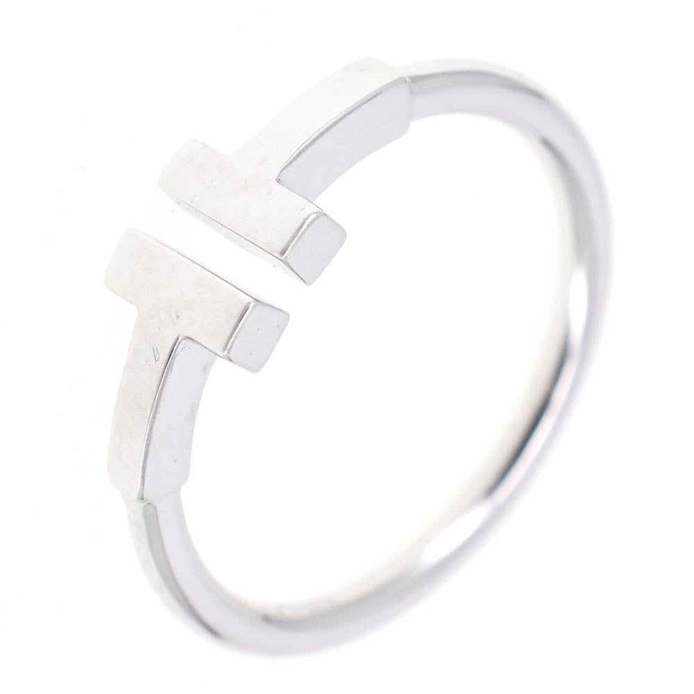 TIFFANY&Co. T-Square Ring Size 52/JP12 K18WG Ladies
 jewelry S#137851