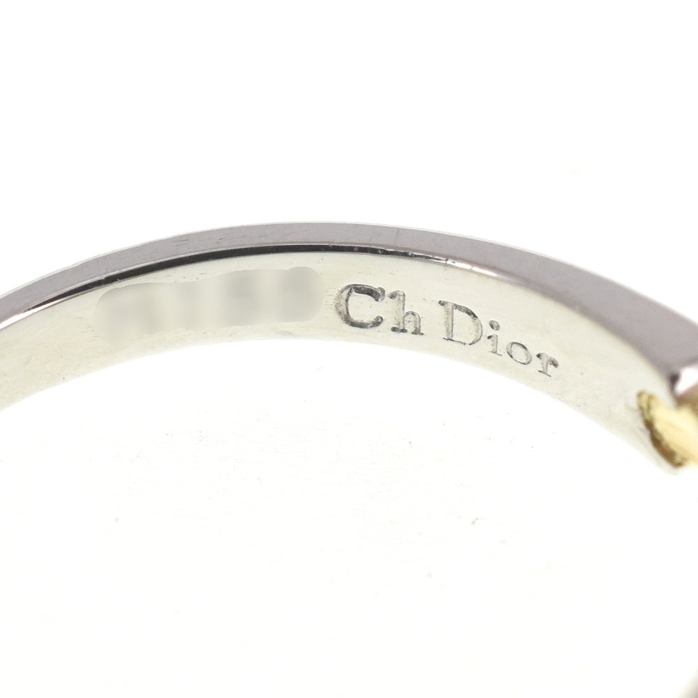 Dior ring Size 48/JP8 Pt900/K18YG Diamond Ladies
 jewelry S#137852