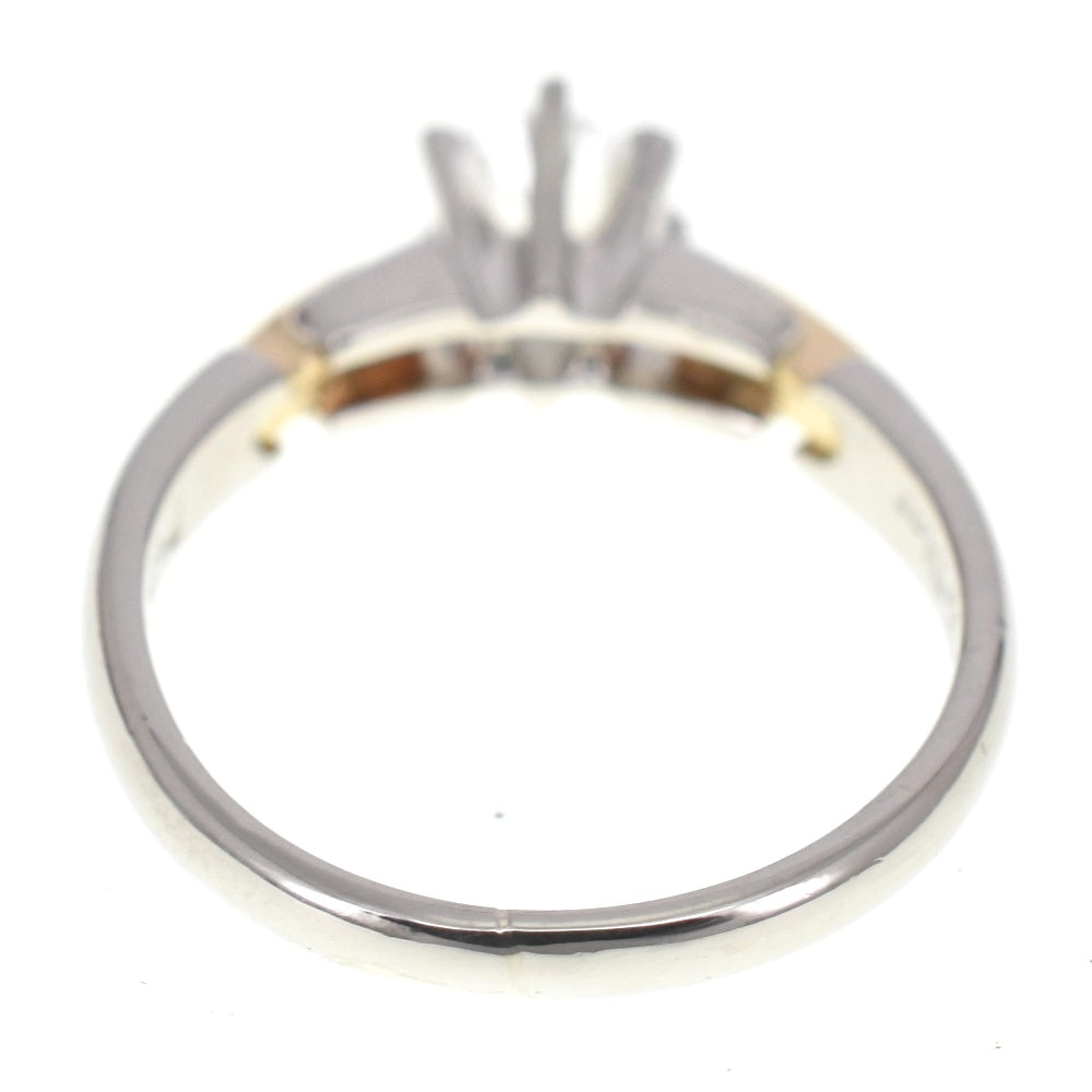 Dior ring Size 48/JP8 Pt900/K18YG Diamond Ladies
 jewelry S#137852