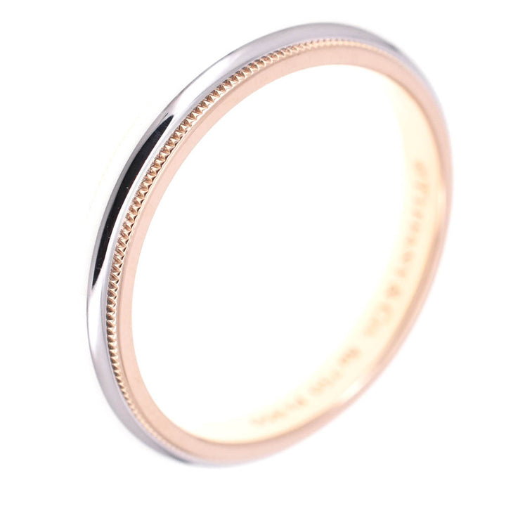 TIFFANY&Co. Milgrain ring Size 62/JP22 K18YG/Pt950 Ladies
 jewelry S#137858