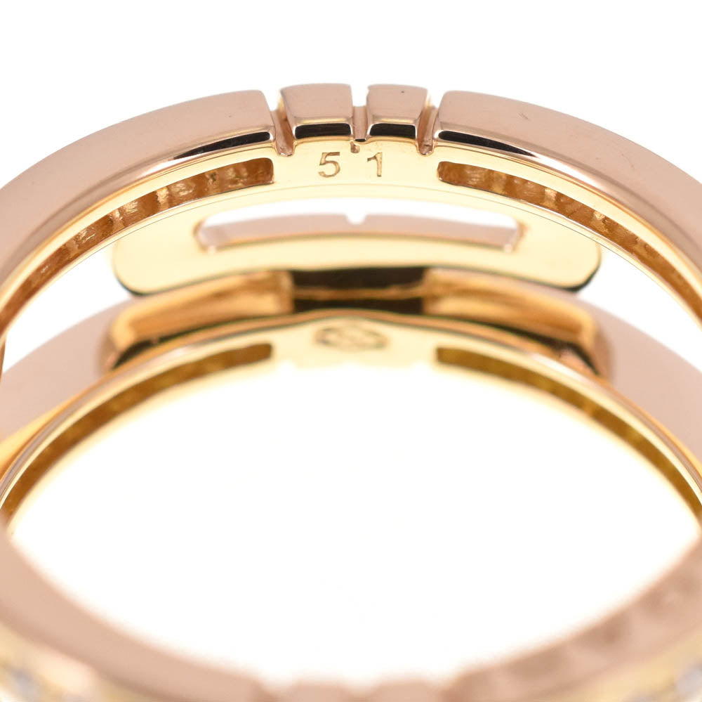 BVLGARI Open Parentesi Diamond Ring Size 51/JP11 K18YG Ladies
 jewelry S#137878