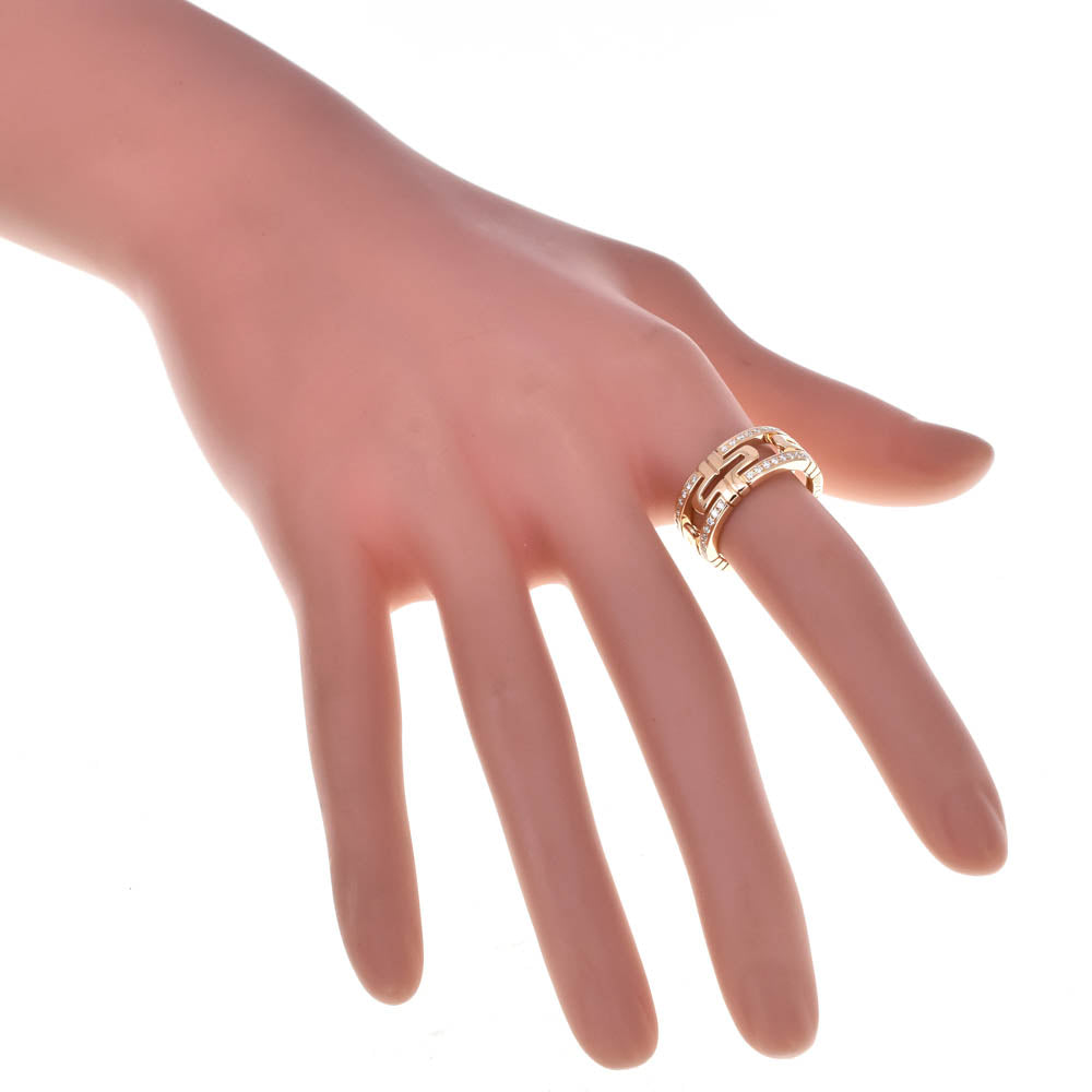 BVLGARI Open Parentesi Diamond Ring Size 51/JP11 K18YG Ladies
 jewelry S#137878