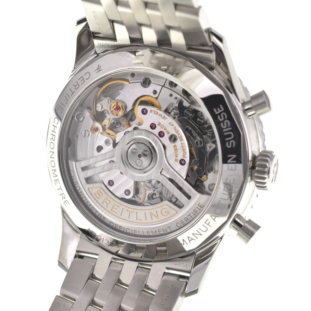 with paper BREITLING Navitimer B01 AB0139 Chronograph Date Silver Dial Automatic Men's
 Watch N#137905