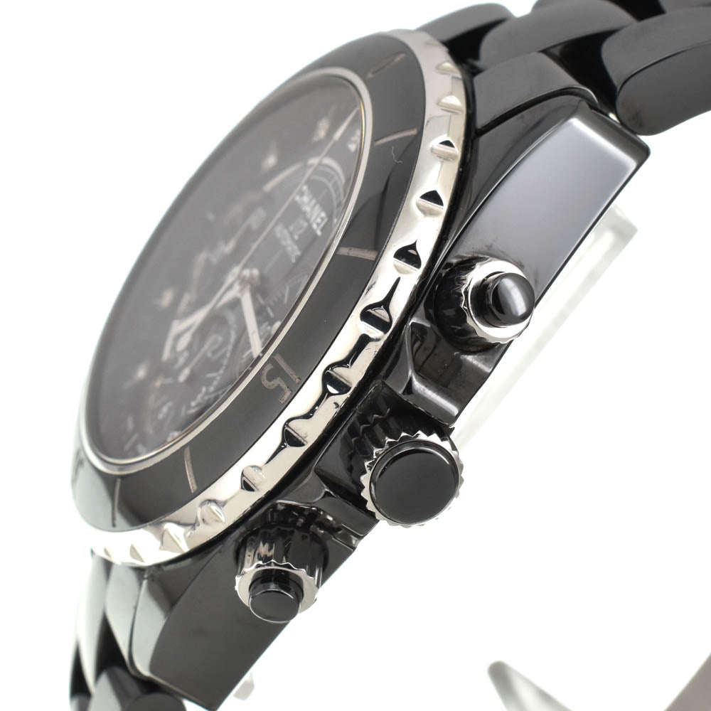 CHANEL J12 H2419 9P Diamond Chronograph Date black Dial Automatic Men's
 Watch B#137916