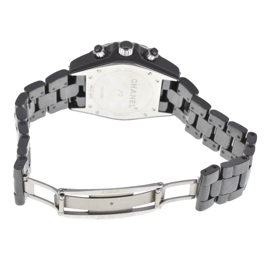 CHANEL J12 H2419 9P Diamond Chronograph Date black Dial Automatic Men's
 Watch B#137916