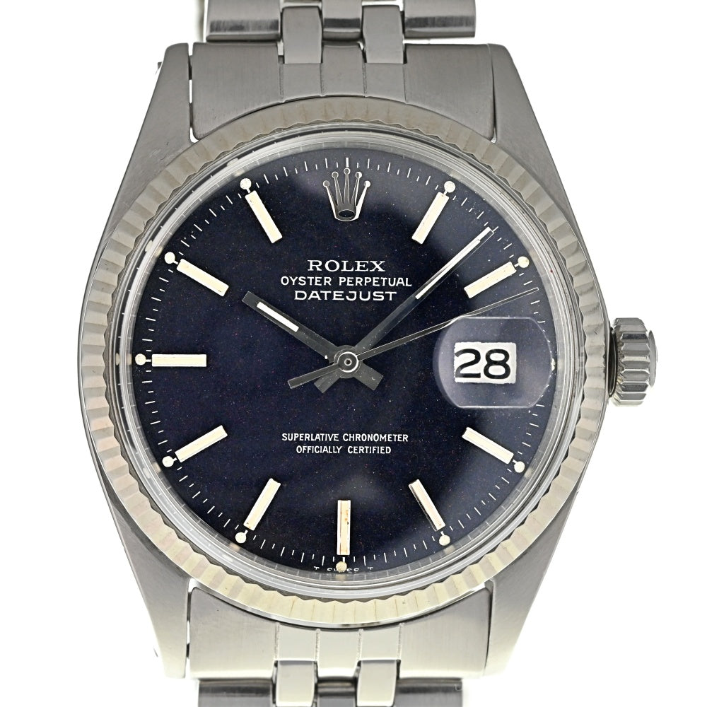 with paper ROLEX DATEJUST 1601 vintage Red Eye Cal.1570 Black (Red Eye) Dial Automatic Men's
 Watch Z#137920