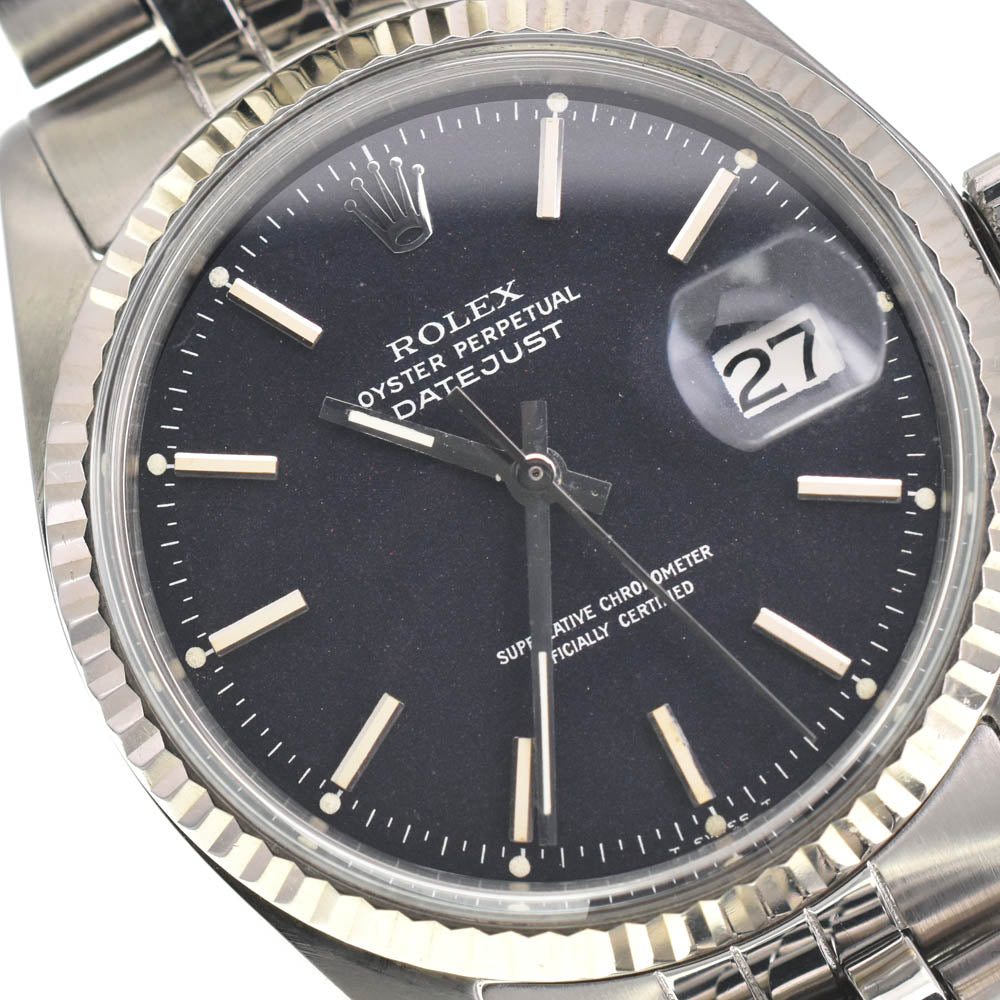 with paper ROLEX DATEJUST 1601 vintage Red Eye Cal.1570 Black (Red Eye) Dial Automatic Men's
 Watch Z#137920