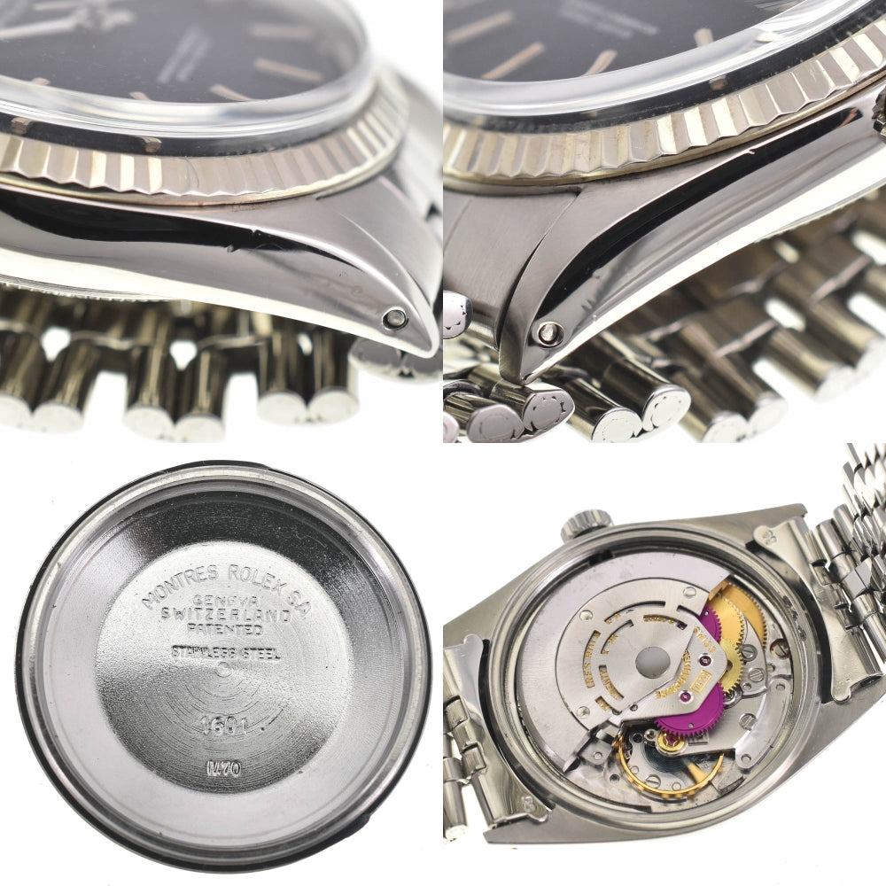 with paper ROLEX DATEJUST 1601 vintage Red Eye Cal.1570 Black (Red Eye) Dial Automatic Men's
 Watch Z#137920