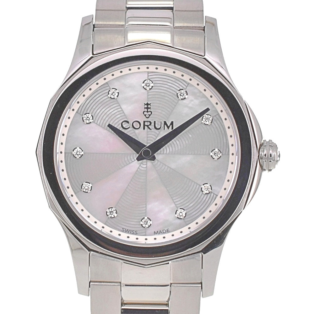 with paper CORUM Admiral's Cup Legend 020.100.20/V200 PN09 12P diamond White shell Dial Quartz Ladies
 Watch N#137950