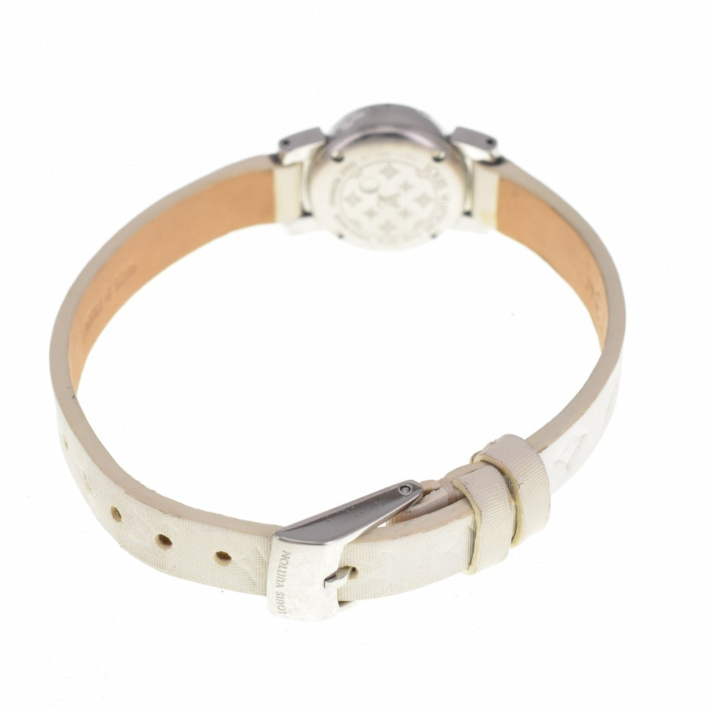 LOUIS VUITTON Tambour Viju Petal Q151C triple coil White shell Dial Quartz Ladies
 Watch O#137951