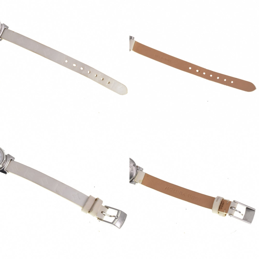 LOUIS VUITTON Tambour Viju Petal Q151C triple coil White shell Dial Quartz Ladies
 Watch O#137951