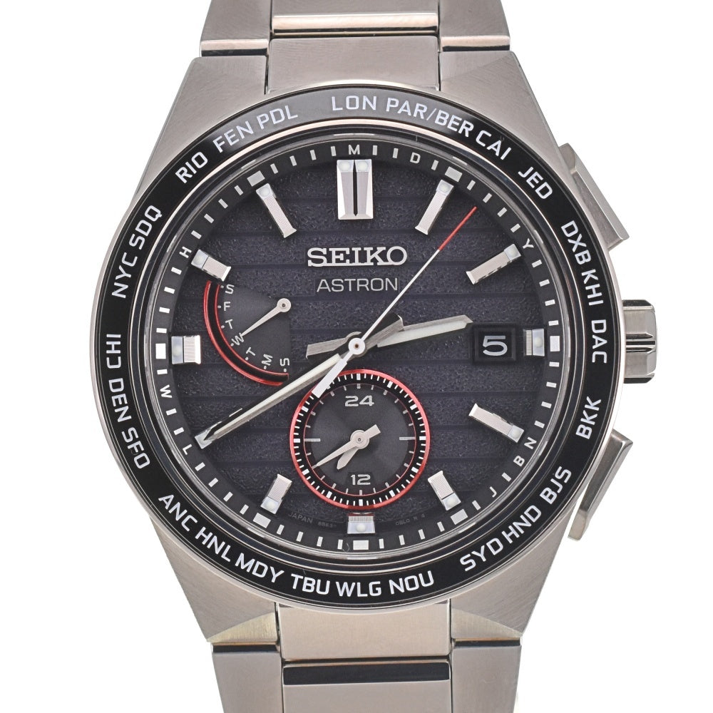 SEIKO Astron 8B63-0BK0 Nextar JAL Limited Edition black Dial Radio Sync Solar Men's
 Watch O#137985