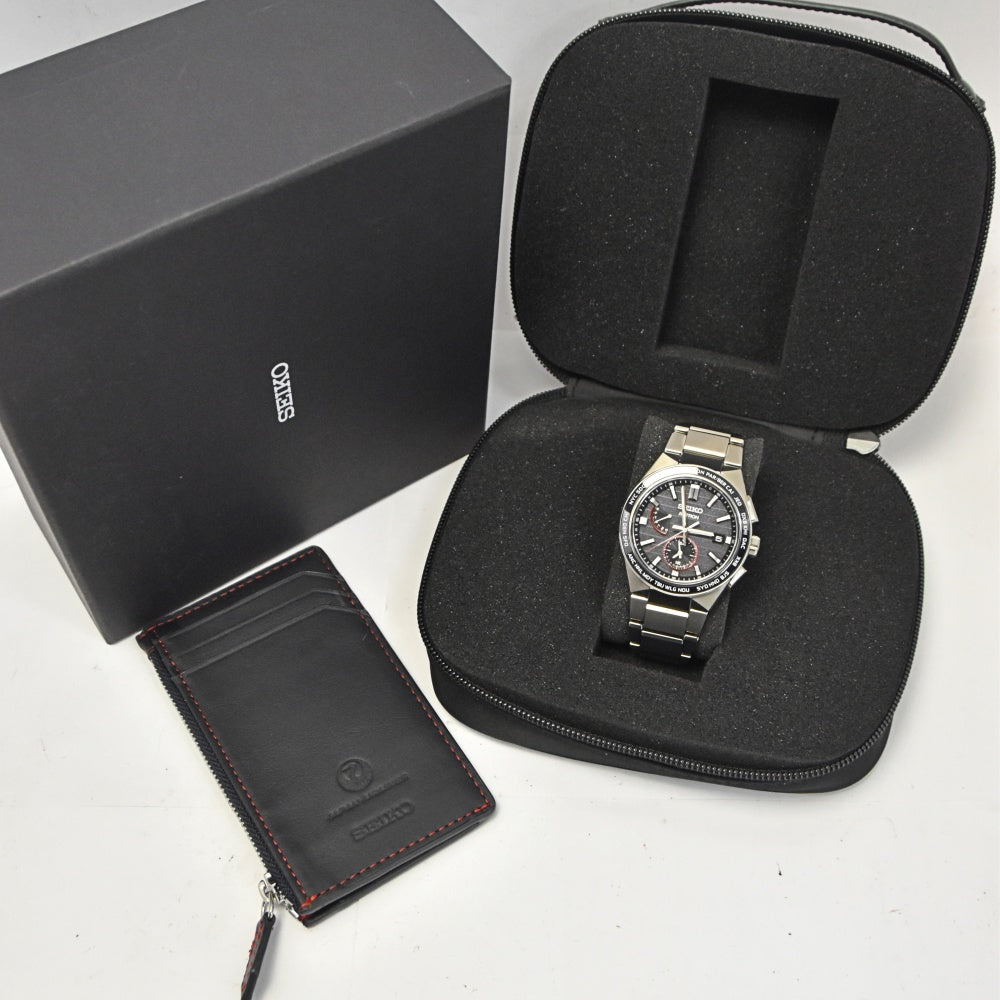 SEIKO Astron 8B63-0BK0 Nextar JAL Limited Edition black Dial Radio Sync Solar Men's
 Watch O#137985