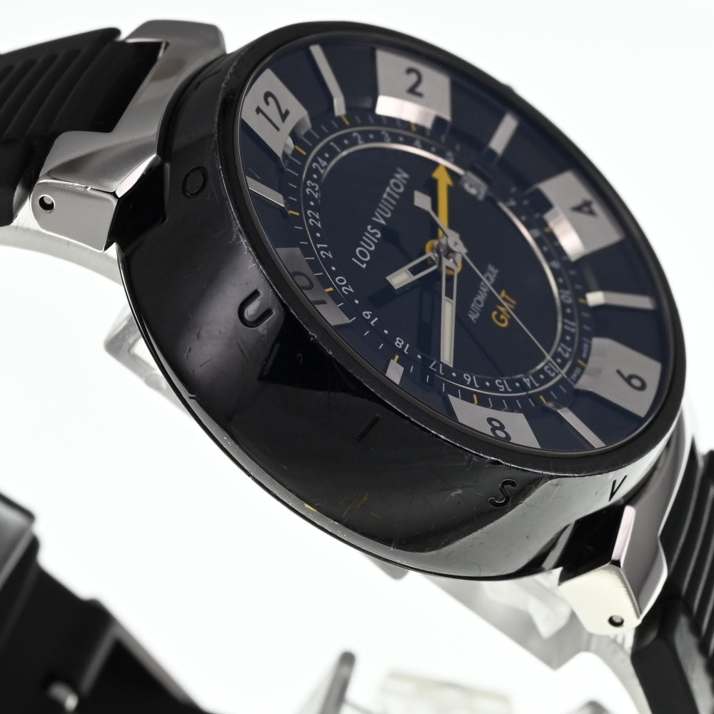 LOUIS VUITTON Tambour in Black Q113K GMT black Dial Automatic Men's
 Watch O#138003