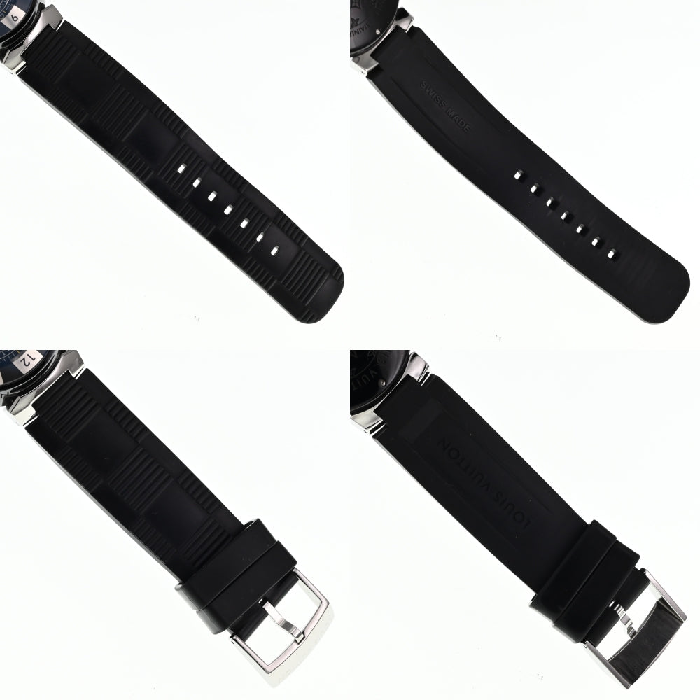 LOUIS VUITTON Tambour in Black Q113K GMT black Dial Automatic Men's
 Watch O#138003