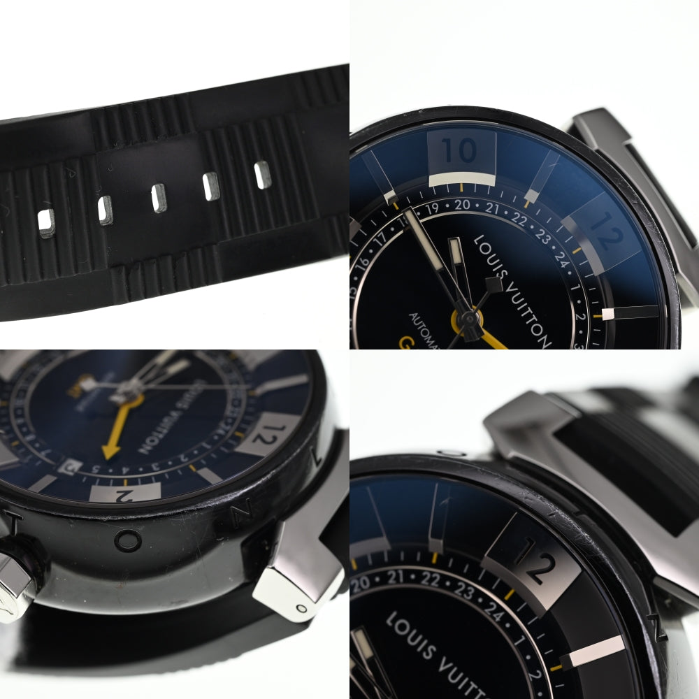 LOUIS VUITTON Tambour in Black Q113K GMT black Dial Automatic Men's
 Watch O#138003