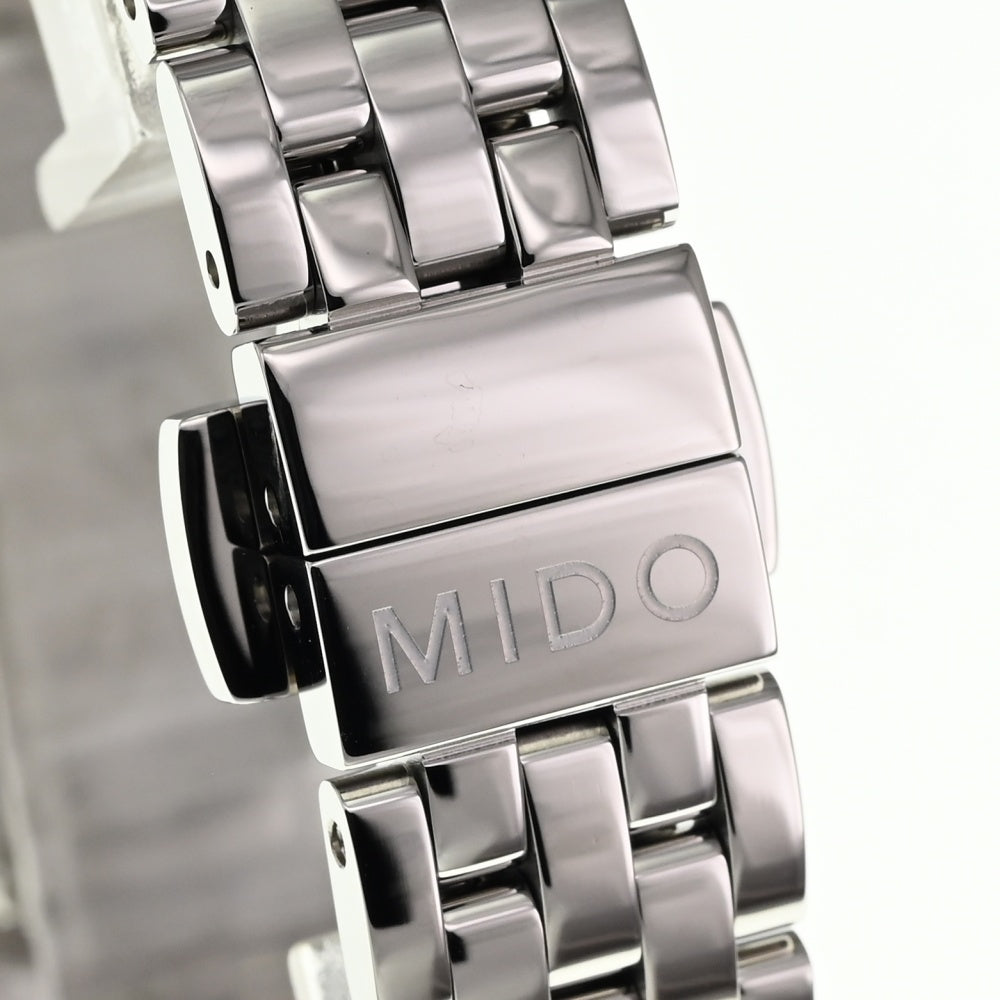 with paper MIDO Baroncelli M7600.4.21.1 Date see-through back Silver Dial Automatic Ladies
 Watch O#138020