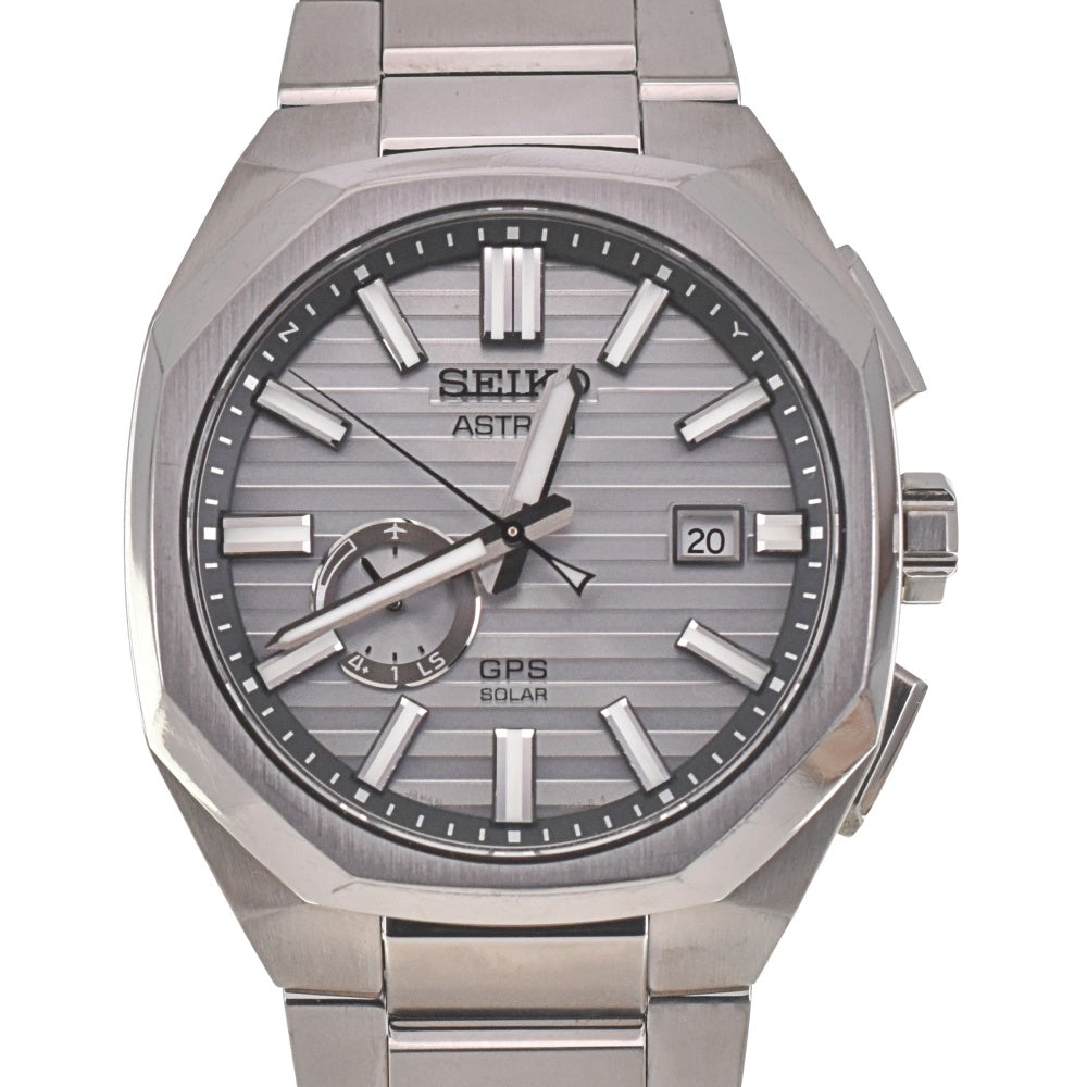 with paper SEIKO Astron Nexter SBXD017 Limited to 1500 pieces worldwide, titanium Silver Dial GPS Solar Men's
 Watch Q#138039