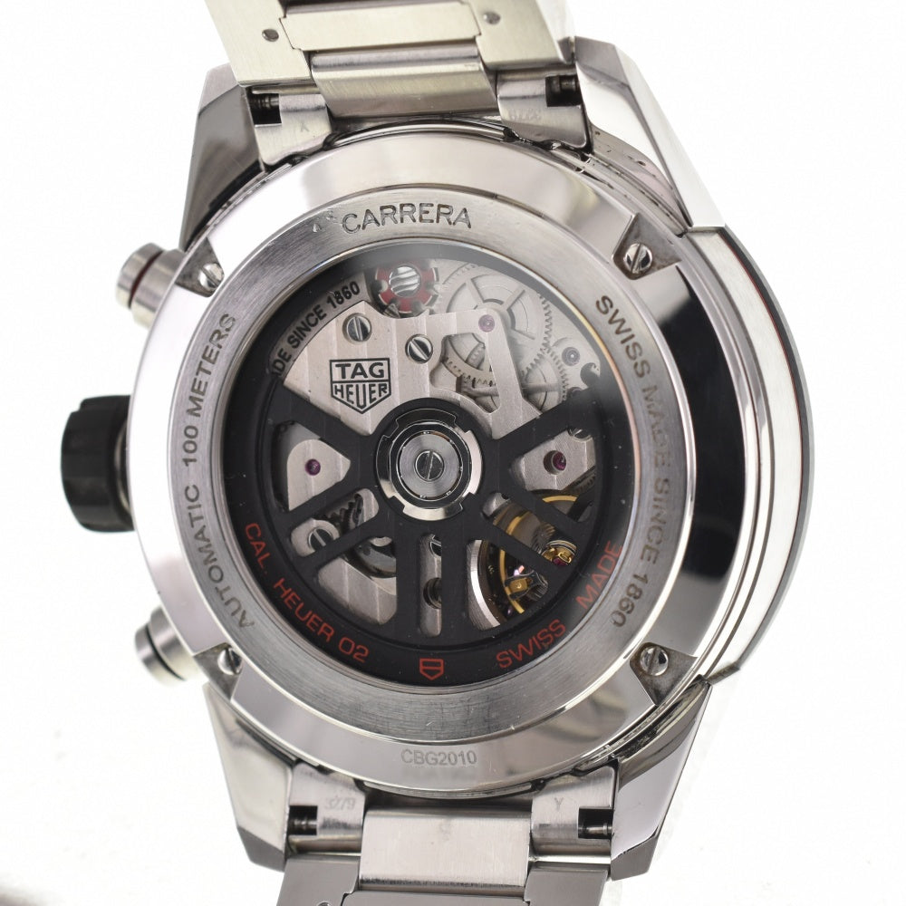with paper TAG HEUER Carrera CBG2010.BA0662 Chronograph Ceramic Bezel Black Skeleton Dial Automatic Men's
 Watch O#138050