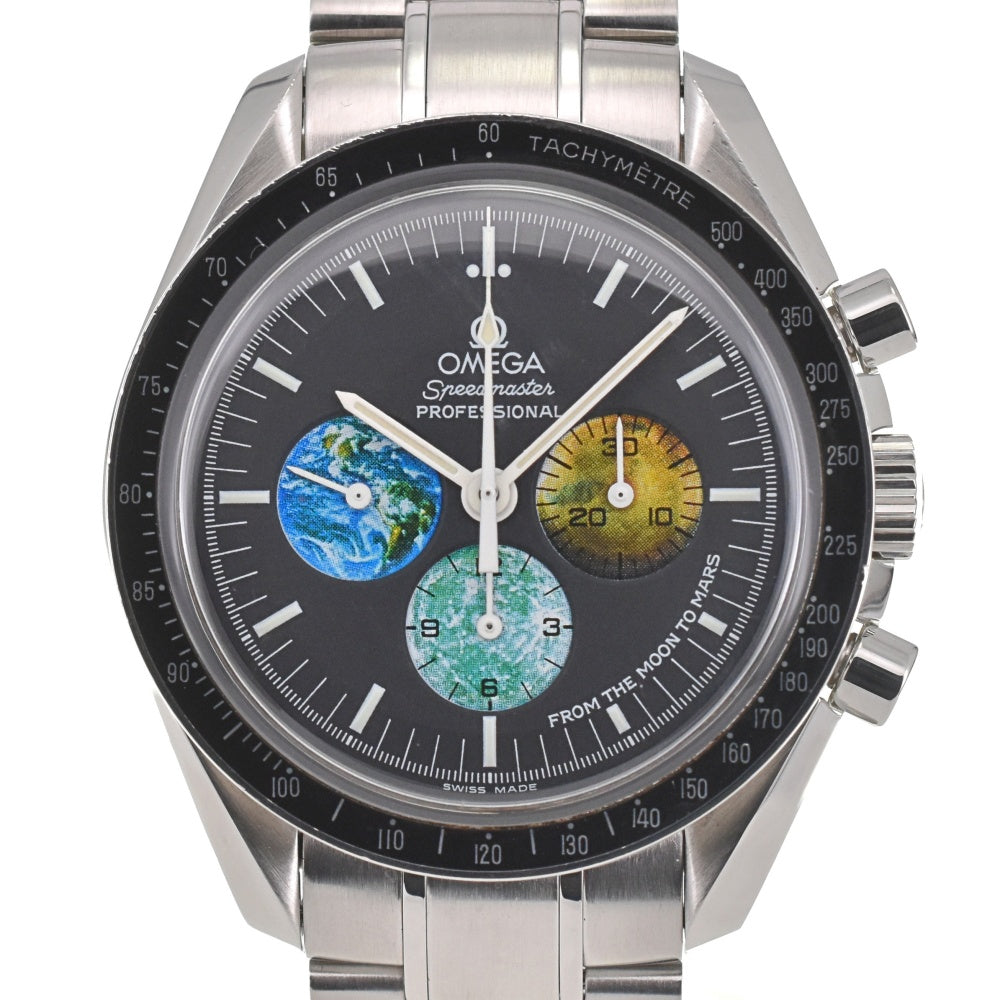 with paper OMEGA Speedmaster from the Moon to Mars 3577.5 black Dial Hand Winding Men's
 Watch P#138066