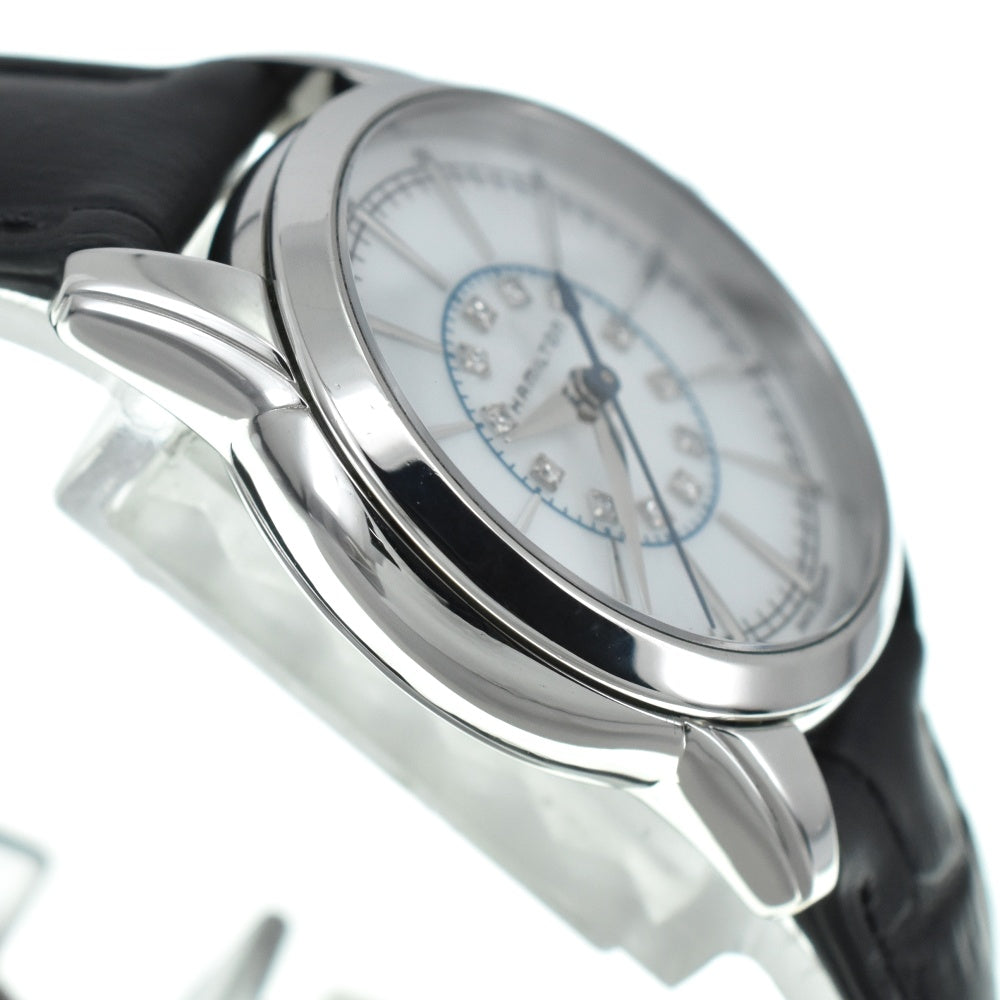 HAMILTON Rail road H406560 12P diamond White shell Dial Quartz Ladies
 Watch R#138068