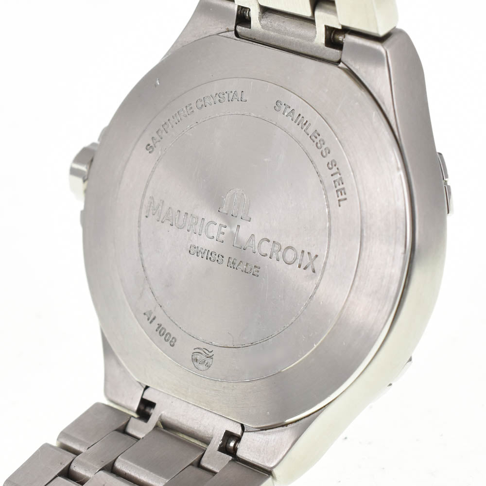 MAURICE LACROIX icon AI1008-SS002-431-1 Date Navy Dial Quartz Men's
 Watch A#138075