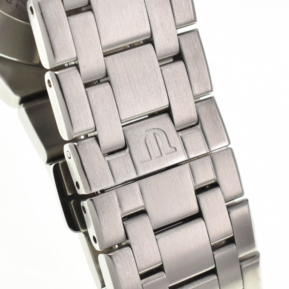 MAURICE LACROIX icon AI1008-SS002-431-1 Date Navy Dial Quartz Men's
 Watch A#138075