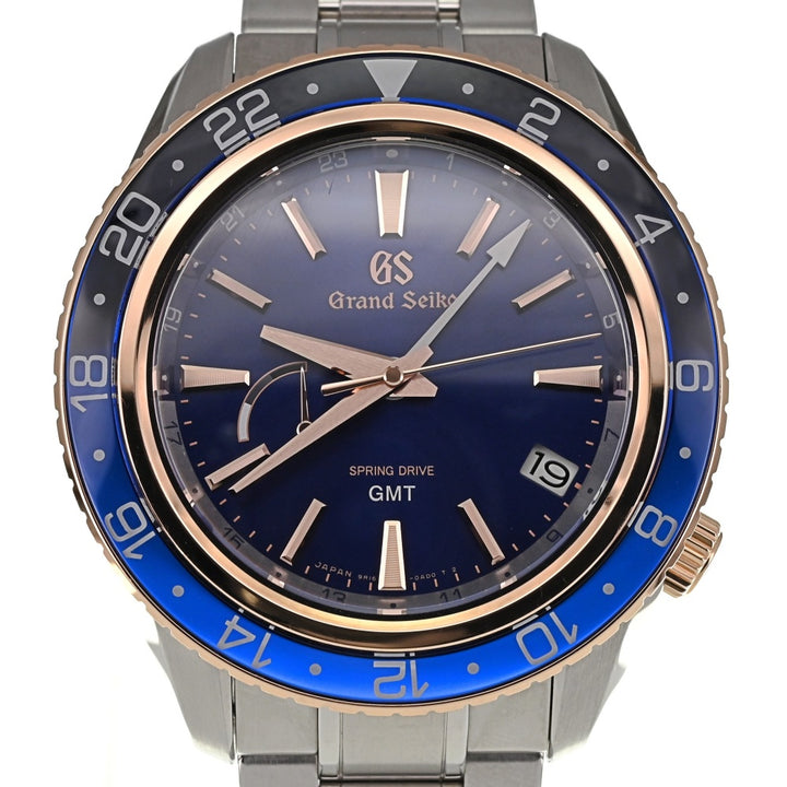 SEIKO Grand Seiko GMT Sports Collection SBGE286 Power reserve date blue Dial Spring drive Men's
 Watch O#138097