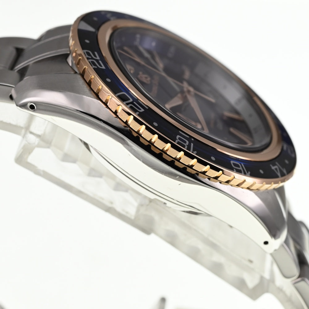 SEIKO Grand Seiko GMT Sports Collection SBGE286 Power reserve date blue Dial Spring drive Men's
 Watch O#138097