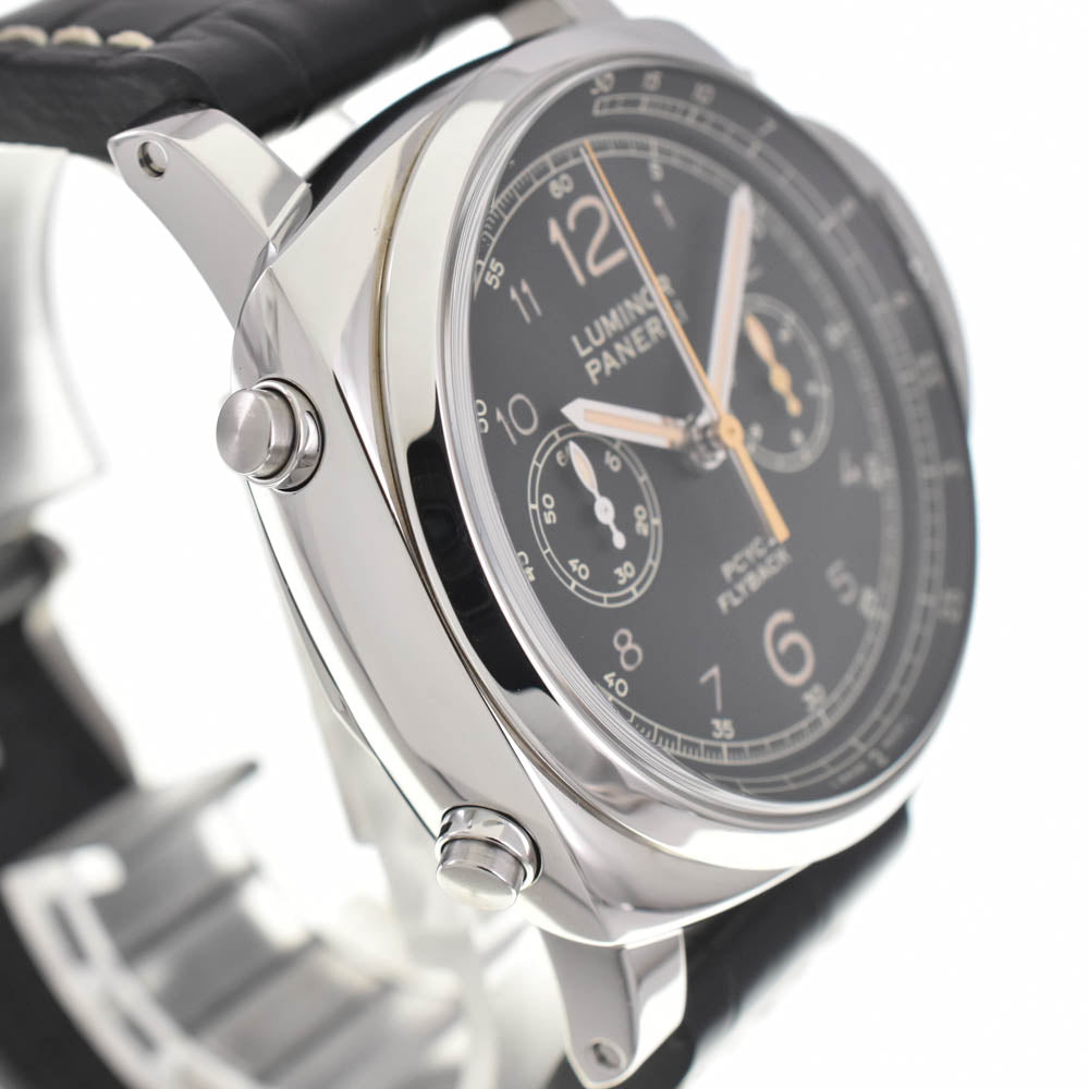 PANERAI Luminor 1950 PCYC 3DAYS PAM00653 Chronograph flyback black Dial Automatic Men's
 Watch O#138099